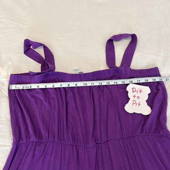 Anthony Originals szP2X purple adjustable button strap full length romper EUC - Picture 11 of 11